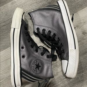 New Converse Chuck Taylor CT Tri Zip Dark Grey High Tops. Size W5/M3